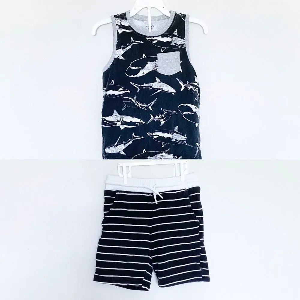 3 for $25 / CARTER’S TANK TOP SHORTS BOYS LOT SZ 6 - Picture 1 of 3